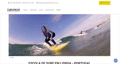 Desktop Screenshot of carcavelossurfschool.com